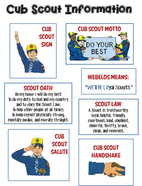 Cub Scout Oath And Law Printable